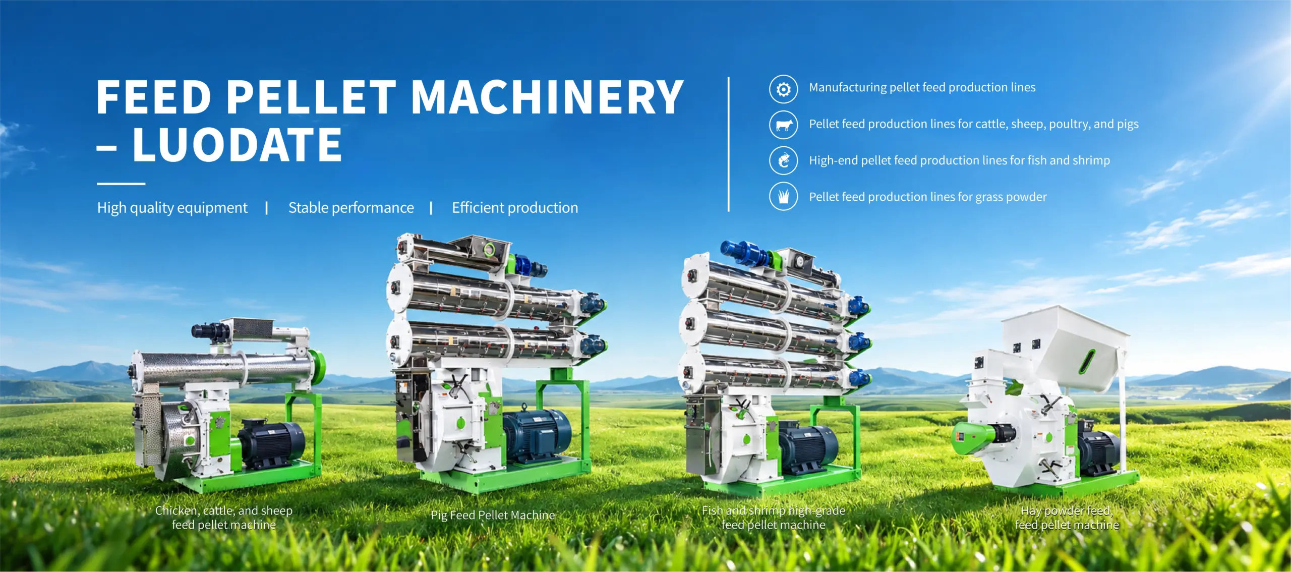 Animal Feed Pellet Machine for Poultry, Livestock and Aquatic Feed - Luodate Manufacturer