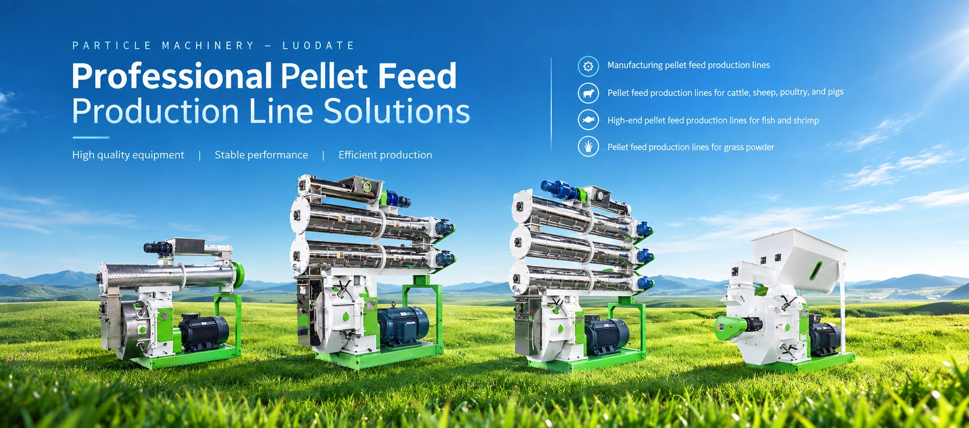 Animal Feed Pellet Machine for Poultry, Livestock and Aquatic Feed - Luodate Manufacturer